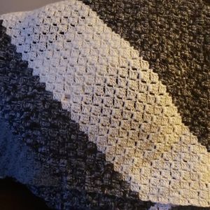 Hand crocheted blanket